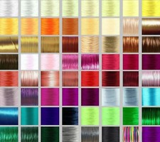 Rattail Nylon Cord 2mm 80 COLOURS Satin Silky Thread Kumihimo Macrame 2m or 10m