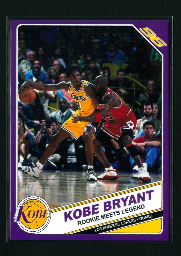 Kobe vs Jordan Rookie vs Legend Original Artist Custom Art Trading CARD