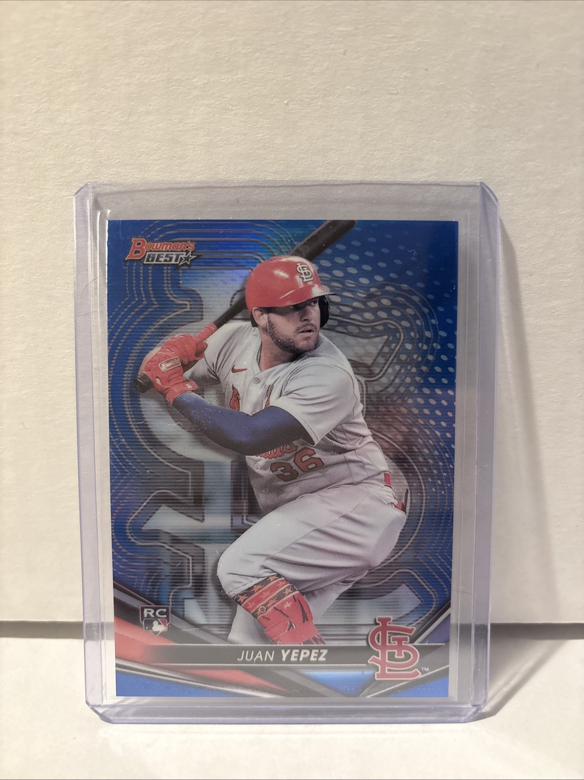 2022 Bowman's Best - Juan Yepez #15 Blue Refractor /150 (RC)