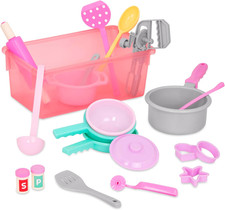 Play Circle Cooking Baking Playset Hand Mixer, Rolling Pin, Ladle, Spatu