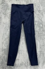 Spanx Blue Indigo Look At Me Now Leggings Womens Pull On Size Medium