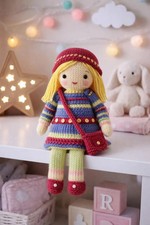 Doll Knitting Pattern PDF – Vintage Style Rag Doll Toy Pattern PDF 885