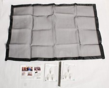 Magic Gate Adjustable Folding Mesh Dog Safety Gate Barrier Black 27"x40"