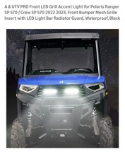 Polaris 570 Mesh Grill With LED Lights