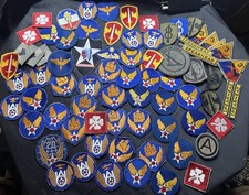 GROUP LOT OF 70 WWII AND ON US PATCH COLLECTION