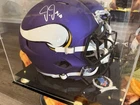 Justin Jefferson Signed Vikings Purple Helmet BAS Authenticated