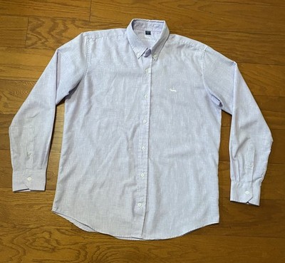 Harmont & Blaine Shirt Mens Regular Fit L/S Button Down Cotton Soft Large