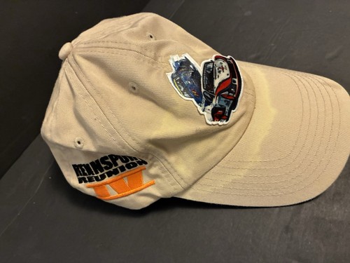 2011 PORSCHE Rennsport Reunion IV Tan Hat Ball Cap DISTRESSED USED PLEASE READ
