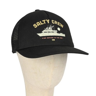Salty Crew Good Times Trucker Cap - True Black, Polyester, One Size