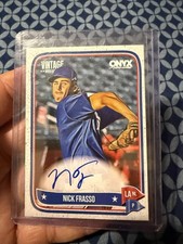 Onyx Vintage 2024 Nick Frasso Autographed LA NL VANIFR Baseball Card