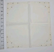 Vintage Floral Embroidered Handkerchief