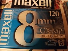 NIP Maxell 8mm GX-MP High Quality 120 Camcorder Video Cassette Tape