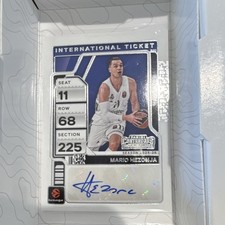 Panini Contenders EuroLeague International Ticket Mario Hezonja Real Madrid Aut…