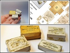 dolls house printie kit Vintage French Boxes