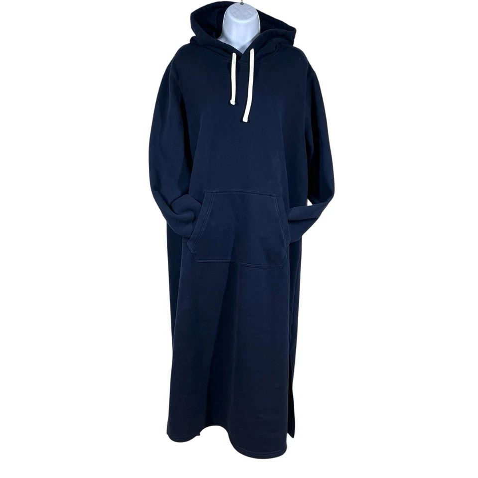 Landsa конец серьезные поты с капюшоном гостиной платье женщин L темно-синий уютный Джерси флис - Изображение 2 из 4