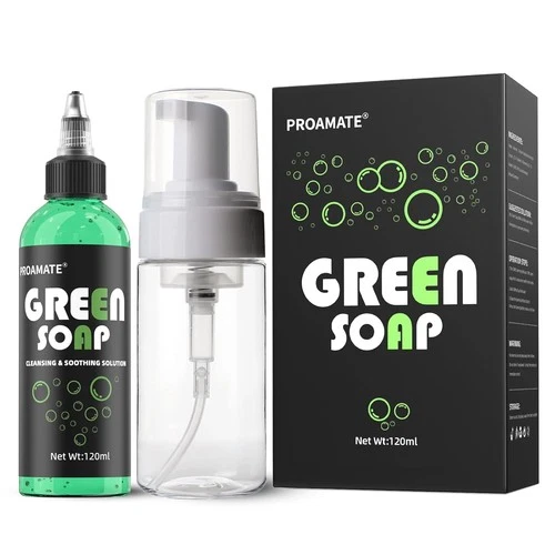 Green Tattoo Soap 4OZ with Foaming Bottle 120ml, Tattoo Soap Tattoo Supplies for - product listing photo
