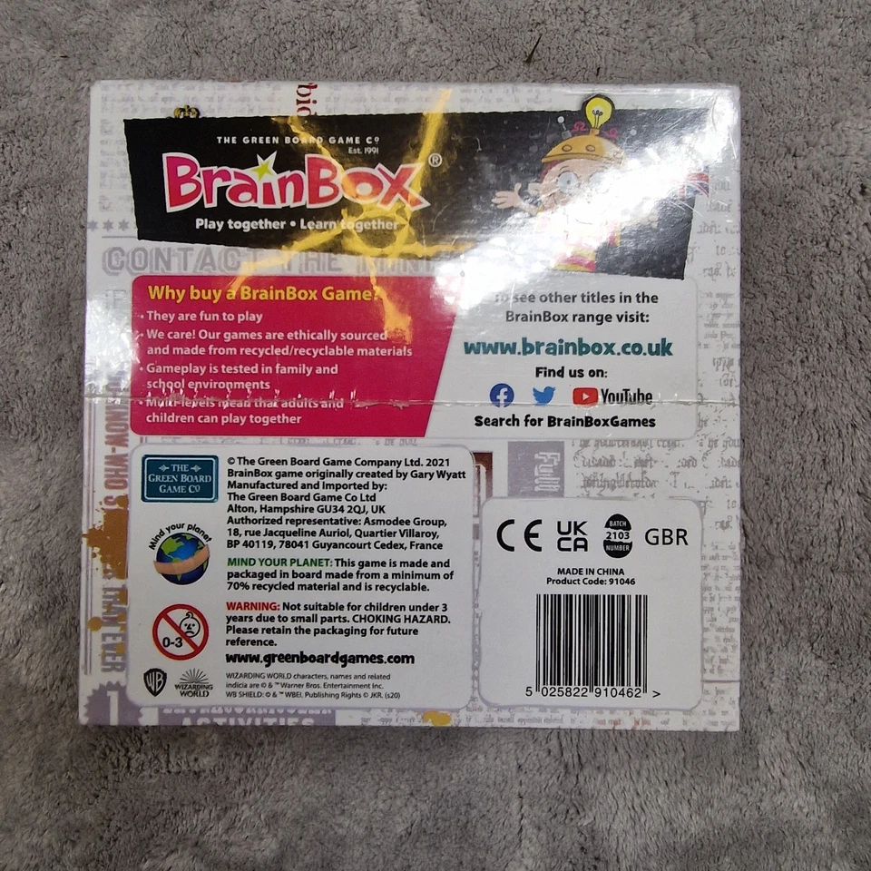 BrainBox Harry Potter | Fun & Educational Card Game | Ages 8+ | 1+ Players | 10  - Image 3 of 4