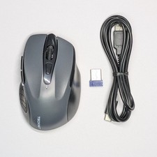 TECKNET Wireless Mouse Rechargeable 4800DPI Silent BT5.0/3.0 2.4G USB Grey