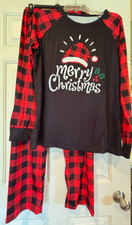 Christmas Pajamas Shirt Pants MERRY CHRISTMAS Size Mens s NWT