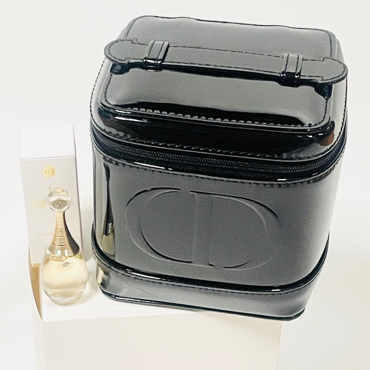 Christian Dior Black Enamel Makeup Puch Bag + Jadore EDP 5ml | eBay