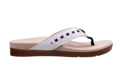 Spenco Laguna Woven Cushioned Support Women's Sandals White - 12 Medium