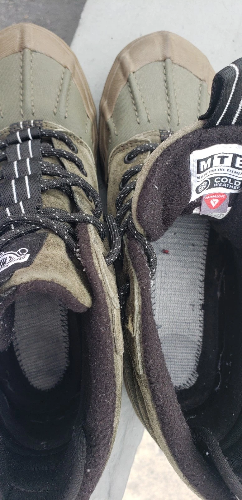 Stivali Vans Del Pato MTE 2 Utility Gum Dark Olive Duck senza solette uomo taglia 8