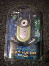 Coby CX-7 Mini AM/FM Pocket Radio 2002 New See photos