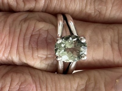 James Avery Prasiolith ovaler Edelstein Ring Gr. 10