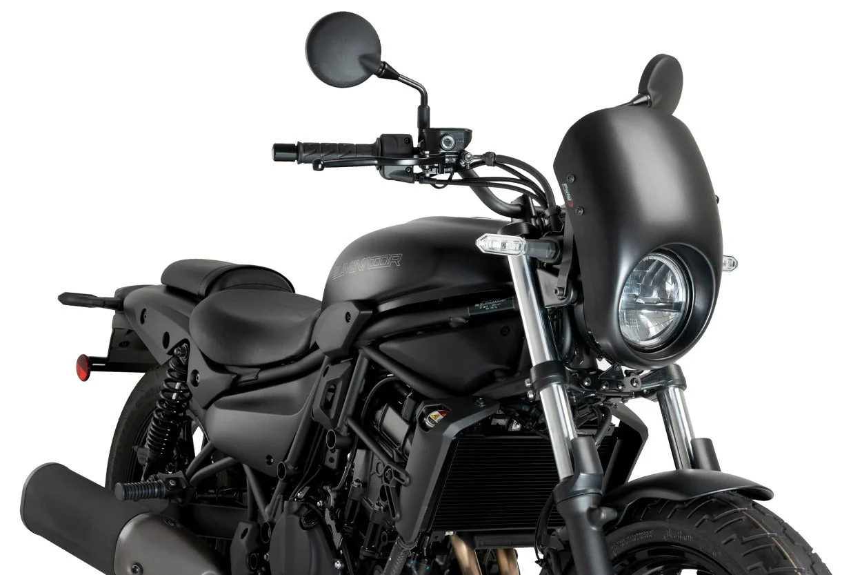 Puig Anarchy Semi Fairing | Matte Black | Kawasaki Eliminator 500 2024>Current
