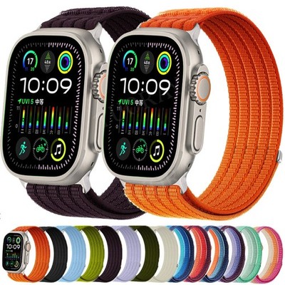 Nylon Sport Loop Armband für Apple Watch 11 10 9 8 7 6 5 4 SE 40-49mm Ultra 3 2