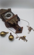 Vintage Zaanse Clock Circa 1960s By Wuba (Warmink) Netherlands Cuckoo Clock 