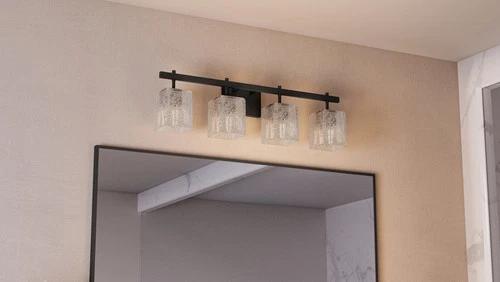 Quoizel BTH8631 Brenthouse 4 Light 32"W Vanity Light - Black - Picture 2 of 12