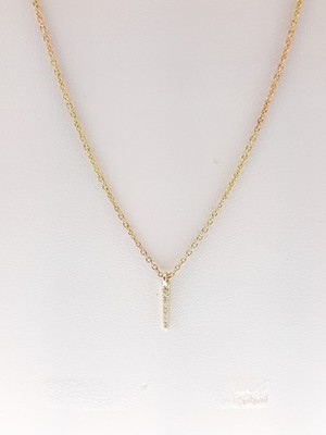 14k Yellow Gold Brilliant Diamond Nail Pendant Bracelet DPD-3704-5