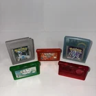 Vintage Pokémon Gameboy Advance Games Crystal Silver Ruby Emerald Fire Red Lot