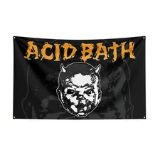 Acid Bath Metal Band Fabric Flag Banner Tapestry Wall Hanging Room Decor 3x5ft