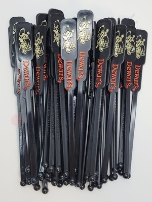 50ct Vntg Dewar's Scotch Whisky White Label Bagpipe Stirrers Swizzle Stir Sticks