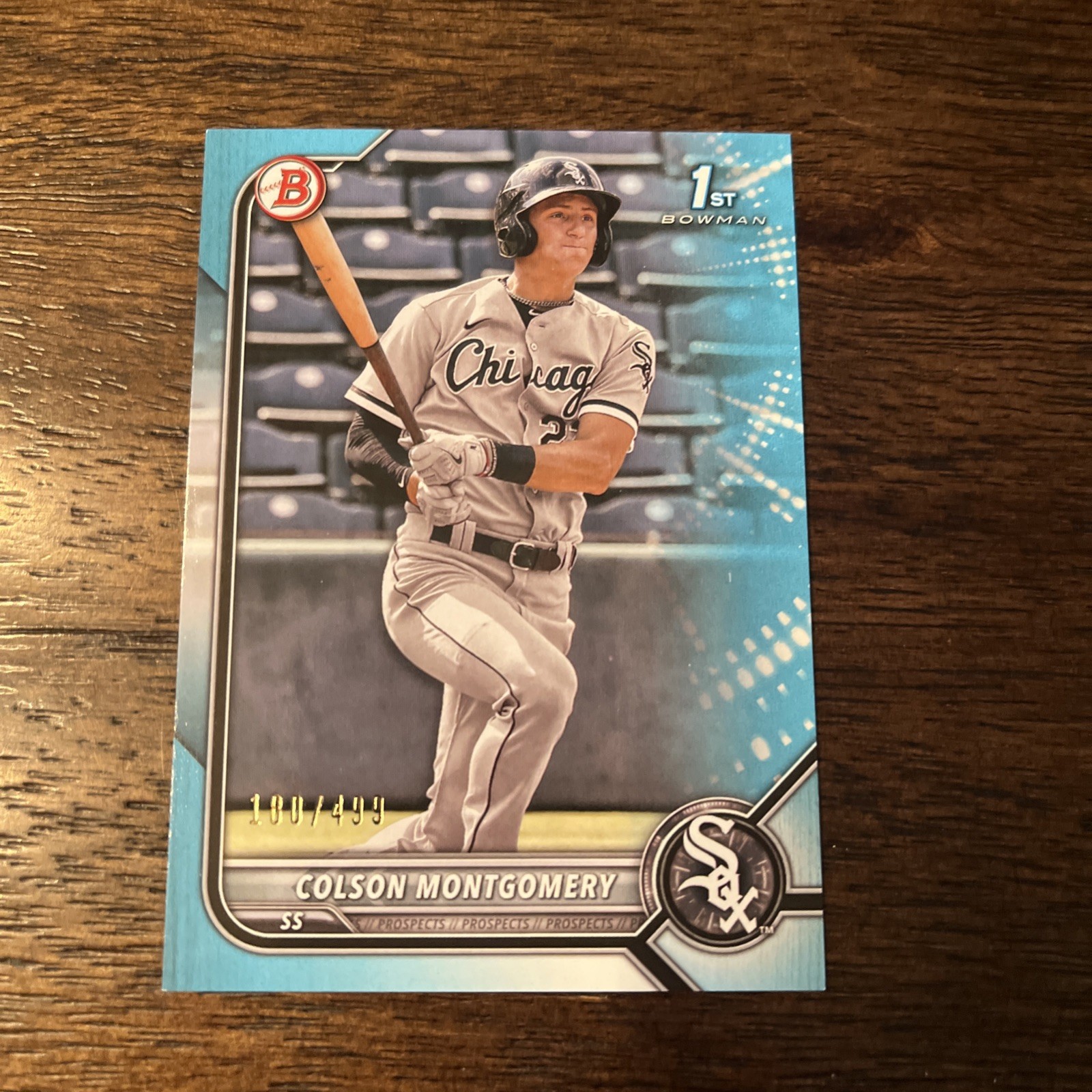 2022 Bowman - Prospects Colson Montgomery #BP-71 Sky Blue Border /499 (RC) MLB