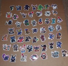 Waterproof Stitch Halloween Animation Multicolor Stickers 50pc Lot