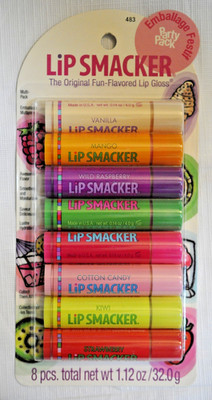 Lip Smacker Party Pack NOS Great Tasting Treats 8 Pcs 483 Lip Balm