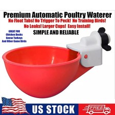 Red Chicken Auto fill Watering Cups, Fully Automatic New Quail chicks