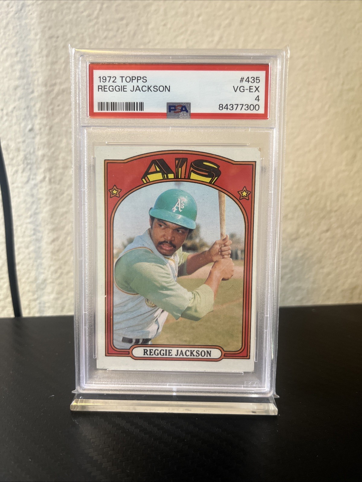 1972 Topps #435 Reggie Jackson PSA 4 SN 74553291