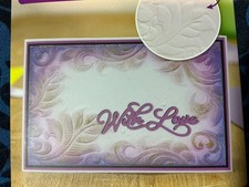 Crafters Companion Gemini 1 PC Elegant Swirls 3D Embossing Folder 6" x 4"