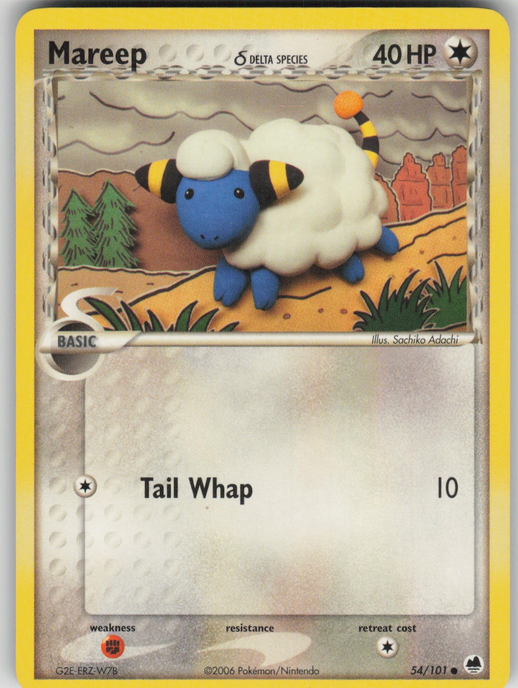 Pokemon TCG Mareep (Delta Species) Common Dragon Frontiers 54/101
