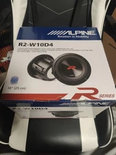 Alpine R2-W10D4 10 inch Car Subwoofer - Black Brand New 