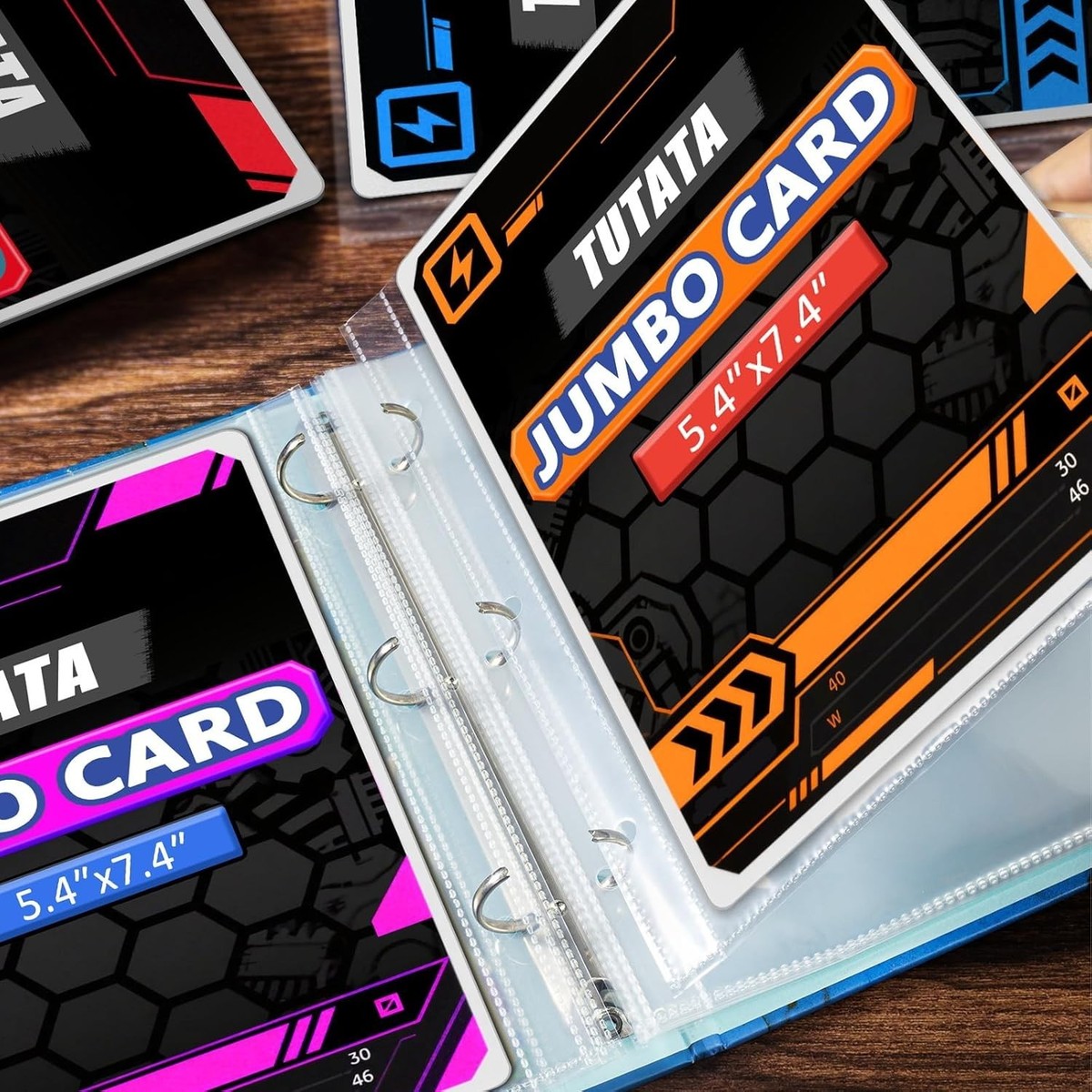 trading card sleeves for 3 ring binder Zipper Game 4 Pocket Card Binder - 2026 Trading Card Binder, Pokemon Card Binder price Pocket Pages THE STANDARD in collectible trading card storage Jumbo Card Sleeves Big Card