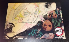 Tanjiro Kamado Demonslayer Post Card Kimetsu No Yaiba ufotable cafe Tsuzumi