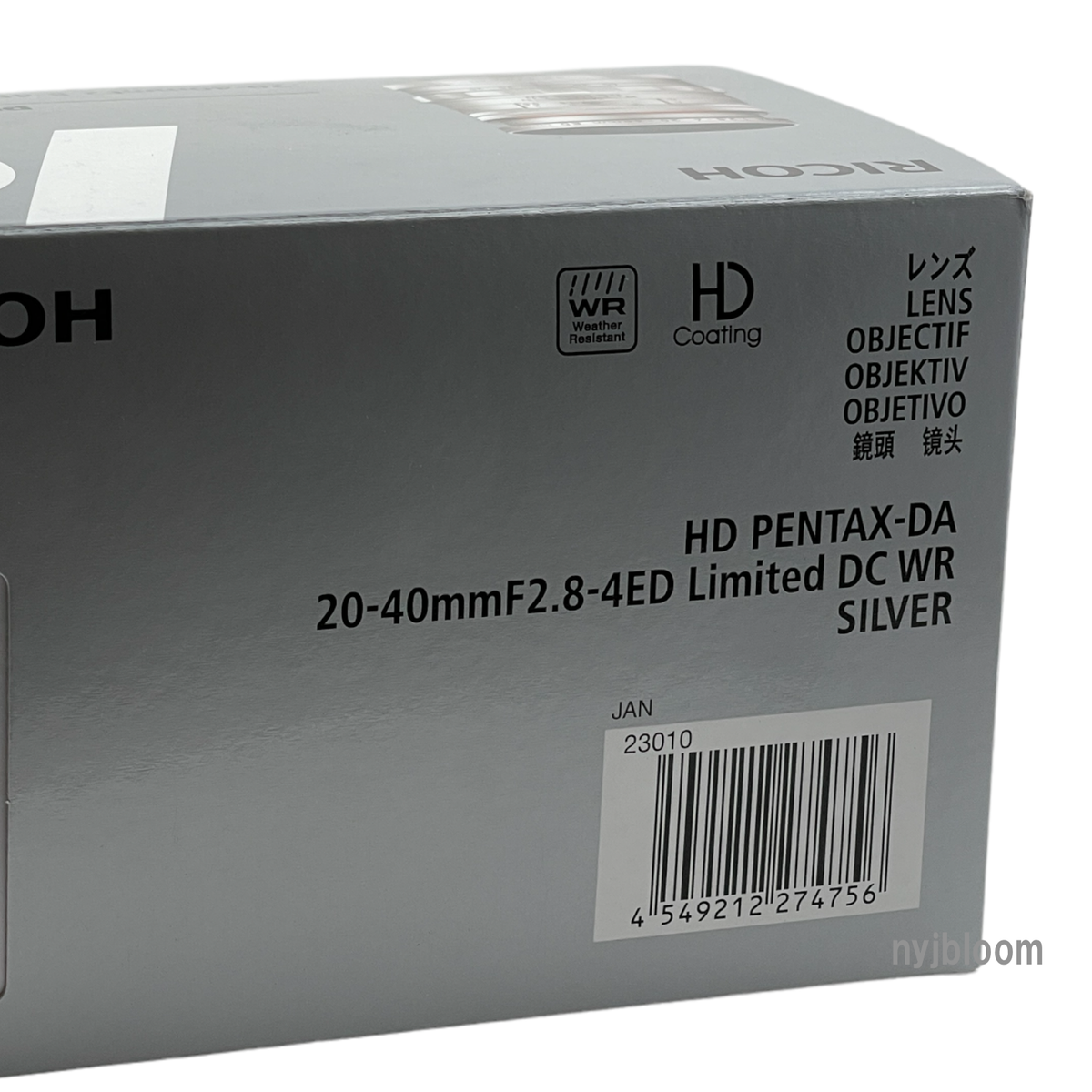 PENTAX HD Da 20-40mm F2.8-4 Ed Limited DC WR Lens Black 23000