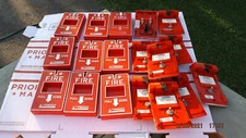 (9) Cerberus Pyrotronics/Siemens MS-51 Non-Coded Fire Alarm Pull Stations 