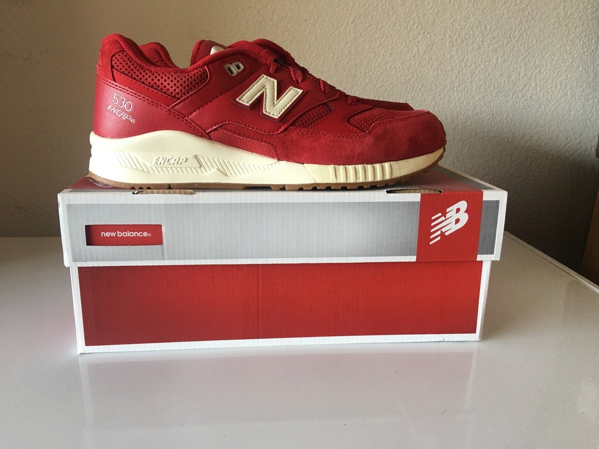 New Balance 530 Size 9.5 Red Gum New In Box Running Walking