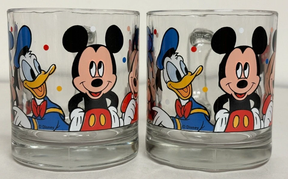 Набор из 4 стеклянных кружек с персонажем Disney Anchor Hocking — Микки Минни Дональд - Изображение 2 из 4